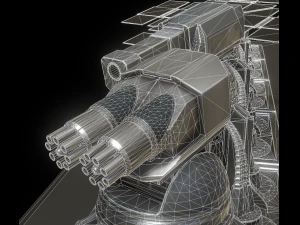 futuristic tower set 3D Model