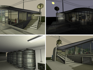 bge building 3D मॉडल