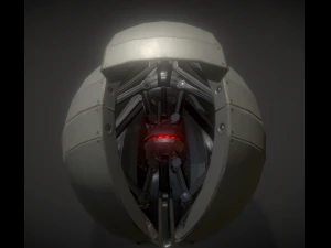 sphere bot with animations 3D Model