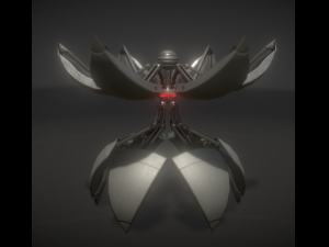 sphere bot with animations Modelo 3D