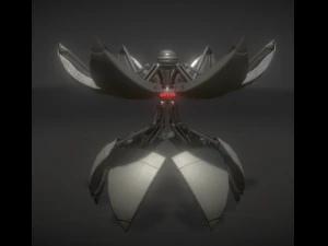 sphere bot with animations 3D Model
