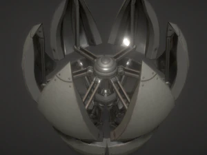 sphere bot with animations 3D Model