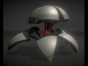 sphere bot with animations 3D Model