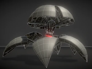 sphere bot with animations 3D Model