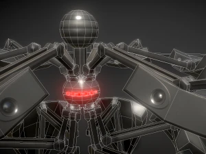 sphere bot with animations 3D Model