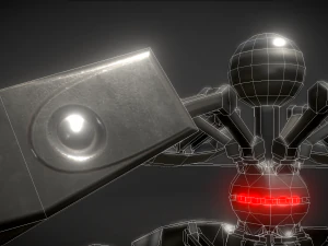 sphere bot with animations 3D Model