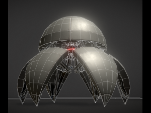 sphere bot with animations Modelo 3D
