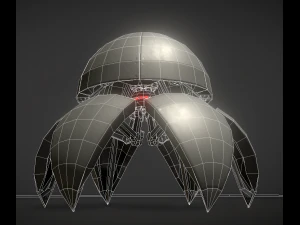 sphere bot with animations 3D Model
