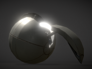 sphere bot with animations Modelo 3D