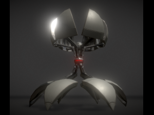 sphere bot with animations Modelo 3D