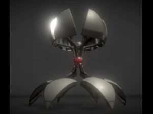 sphere bot with animations 3D Model