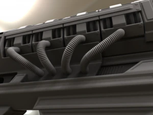 vers&atilde;o de alto poli ferrovi&aacute;rio Modelo 3D