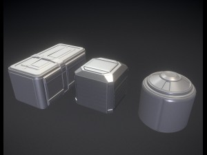 sci-fi props high poly version 3D Model