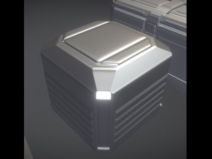 sci-fi props high poly version Model 3D
