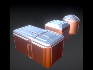 sci-fi props high poly version Model 3D