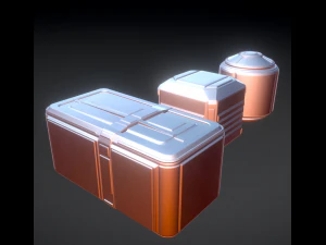sci-fi props high poly version 3D Model