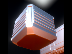 sci-fi props high poly version Model 3D