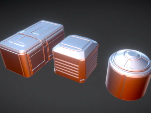 sci-fi props high poly version 3D Model