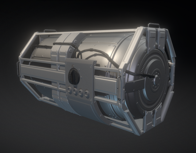 emergency backup generator high poly 3D 模型 .c4d .max .obj .3ds .fbx .stl .blend 