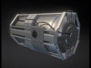 generatore di backup di emergenza alto poli Modello 3D