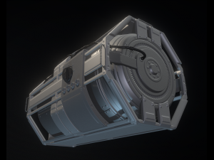 emergency backup generator high poly 3D 模型