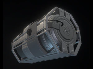 emergency backup generator high poly 3D Model