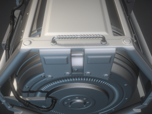 emergency backup generator high poly 3D 模型