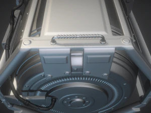 emergency backup generator high poly 3D Model