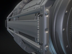 emergency backup generator high poly 3D Model