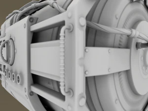 emergency backup generator high poly 3D Model