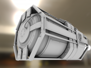 emergency backup generator high poly 3D 模型