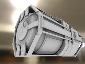 emergency backup generator high poly 3D Model