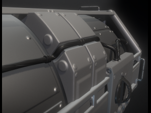 emergency backup generator high poly 3D 模型