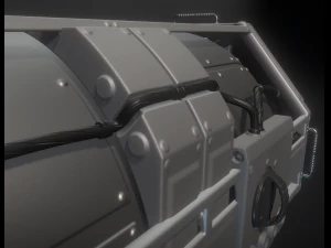emergency backup generator high poly 3D Model
