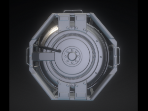 emergency backup generator high poly 3D 模型