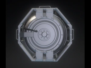 emergency backup generator high poly 3D Model
