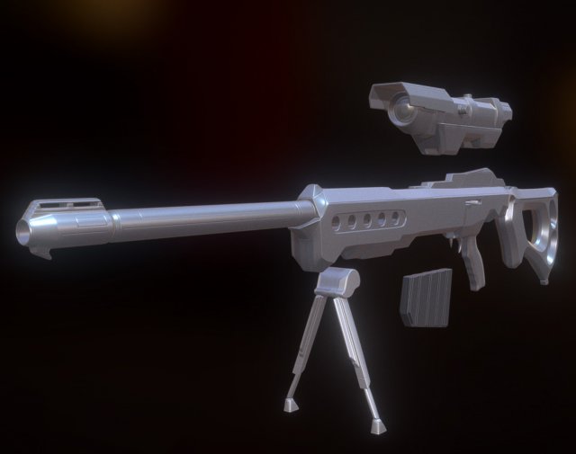 sniper rifle ksr-29 high poly version 3D-Modell .c4d .max .obj .3ds .fbx .stl .blend 