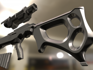 sniper rifle ksr-29 high poly version 3D-Modell