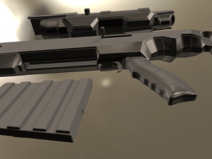 sniper rifle ksr-29 high poly version 3D-Modell