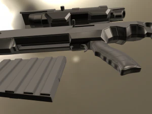 sniper rifle ksr-29 high poly version 3D Model