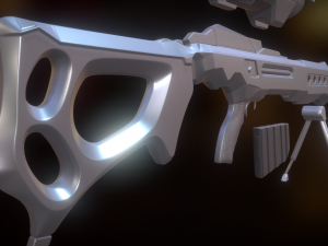 sniper rifle ksr-29 high poly version 3D-Modell