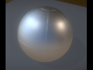 sphere bot high poly rigged and animated Modèle 3D