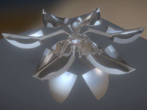 sphere bot high poly rigged and animated 3D Model