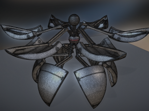 sphere bot high poly rigged and animated Modèle 3D