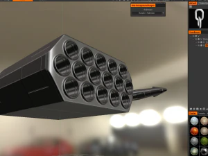 anti air rocket battery high poly 3D Model