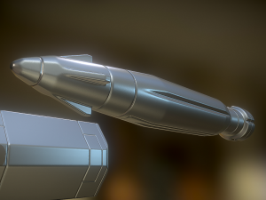anti air rocket battery high poly Modelo 3D