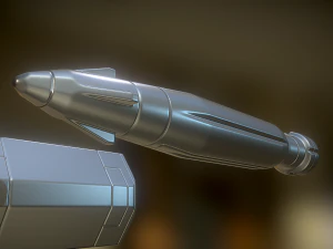 anti air rocket battery high poly 3D Model
