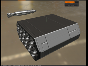 anti air rocket battery high poly Modelo 3D