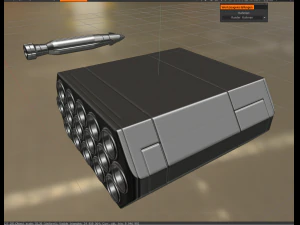 anti air rocket battery high poly 3D Model