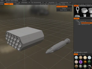 anti air rocket battery high poly 3D Model